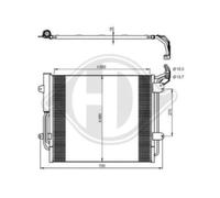 Condensador Para Aire Acondicionado Con Secador Para VW Sharan 7N