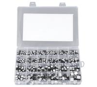 Condensadores de aluminio de baja frecuencia, condensadores de derivación, condensadores electrolíticos SMD miniatura de uso general, surtido de