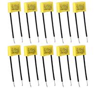 Condensadores de Seguridad, 10 Piezas Condensador Polipropileno, Condensadores de Supresión LED, Condensador de Seguridad 0,22µF 275V X2 Radial