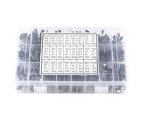 Condensadores Electrolíticos, 24 Valores Juego en Miniatura de Aluminio de de Capactior Radial en Miniatura para Aplicaciones Electrónicas de Bricolaje 10V ~ 50V