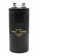 Condensadores electrolíticos de gran capacidad: 63 V, 100 V, 250 V, 400 V, 450 V, 1000 uf, 1500 uf, 2200 uf, 3300 uf, 4700 uf, 6800 uf, 10000 uf, 22000 uf, 47000 uf.