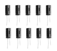Condensadores Electrolíticos Negros de 10 Piezas, Terminal Estándar de Condensador Electrolítico de Aluminio de 35V 4700μF para TV, Monitor LCD, Radio, Estéreo, Juego 18 x 30 mm