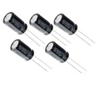 Condensadores electrolíticos THT 1000 µF, 16 V, 10 x 16 mm, paquete de 5
