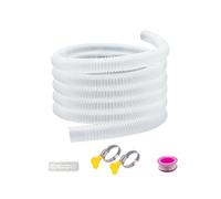 Condensate Drain Hose Kit | Thickened Easy Install with 2 Clamps | Ac Drain Hose Extension Window Unit for Washing Machine Apartment Balcony