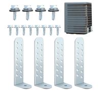Condenser Rack Kit, 4 Piece Compressor Holders for Industrial Masonry, Easy Installation with Portable Support, Hvac Equipment for Outdoor, Garage, Hotel and Business Use, 4.25x1.5x0.11 Inches