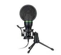Condenser RGB Podcast Micrófono | Kit de grabación de transmisión USB con Soporte de Escritorio, botón de Silencio, Filtro de Ruido | Plug y Reproducir micrófono para la producción Musical, offes