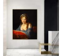 Condesa Ekaterina Vasilievna Skavronskaya de Élisabeth Vigée Le Brun Lienzo impreso cuadro decoración del hogar (13.8 x 17.7 in/sin marco)
