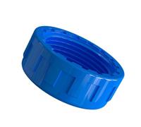 Condición de la tapa del extremo de la tubería de PVC roscado interno para líneas de suministro de agua Válvulas de drenaje Conexiones de plomería azul 63mm