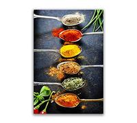 Condimento cocina lienzo cuadros impresión en lienzo-especias pimienta hierba lienzo arte cartel e impresiones-lienzo pared arte comida fotos para restaurante decoración 40x70cm(16x28in) sin marco