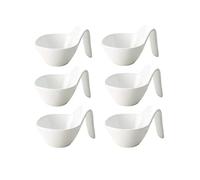 condimento tazón DIP BOTS TABLES HANDA CUCTURA FORSEADA Snack Ensalada Bowl High Blanco Porcelana Hotel Desayuno Buffet Cerámica Salsa Dish Veaware plato de salsa(6pcs per set)