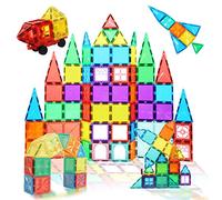 CONDIS 101 Piezas Bloques de Construcción Magnéticos, Juguetes Montessori Educativos para Niños de 3-8 Años, Juegos de Imanes para Viaje, Regalos