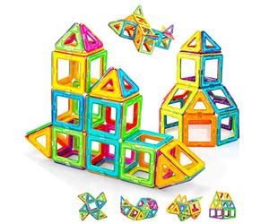 Condis 62 Piezas Bloques de Construcción Magnéticos para Niños, Juguetes Niños de 3 4 5 6 7 8 Años Juegos Magneticos Educativos Viaje Juego de Imanes magneticas para Niños Niñas Montessori Regalos
