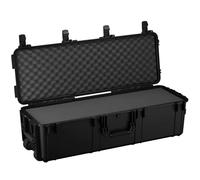 Condition 1 Funda de transporte rígida de 45 pulgadas de largo con ruedas, impermeable, protectora, resistente, caja de almacenamiento portátil para equipos de música, cámara, electrónica, estuche de