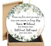 Condolencias de condolencias, regalos de duelo por la pérdida de un ser querido, adorno de cerámica conmemorativo de Navidad en memoria amorosa de madre, padre, hijo, hija, hermano, marido