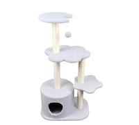 Condominio Cerrado for Gatos con Postes y Torre de Escalada Varios Niveles(Blue)