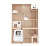 Condominio Cerrado para Gatos Villa for Gatos con Vista Completa, casa Interior de Lujo for, Jaula Grande for, transforma el Espacio Vital tu Mascota
