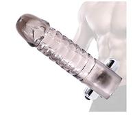 CondóN De VibracióN En Espiral De Cristal Para Hombre Productos Para El Sexo Con CondóN Ultradelgado De Pene Realista Parejas Que Usan Anticonceptivos Varias Veces (A)