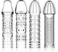 CondóN Masculino De Fundå pårå Pểnē Hombres PartíCulas Grandes Preservativos De EstimulacióN SúPer EláStica De Doble Puerto Los Condones Anticonceptivos Para Parejas Se Pueden Reutilizar