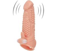 CondóN Masculino De Silicona LíQuida Realista Y Multifuncional Alargar Y Espesar La Copa De MasturbacióN Con EyaculacióN Retardada Consolador Reutilizable