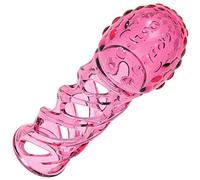 CondóN Masculino Hueco De PartíCulas Grandes Y Transparentes Altas PartíCulas Estimulantes Herramienta Anticonceptiva Suave De Alta Elasticidad Juguetes Sexuales Estimulantes Para Parejas (A)