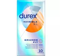 Condones Durex Invisible XL Large Fit x10