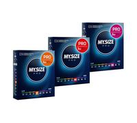 Condones MY.SIZE PRO, talla 4,5,6-57,60,64 mm, 3x3 piezas - ajuste perfecto y talla adecuada para todos