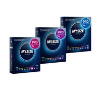 Condones MY.SIZE PRO, talla 6,7,8-64,69,72 mm, 3x3 piezas - ajuste perfecto y talla adecuada para todos