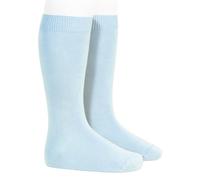 Condor 2019/2 - Calcetín Alto Liso Algodón bebé-niños color: AZUL BEBE talla: 0