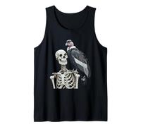 Cóndor Buitre Esqueleto Cóndor Andino Halloween Camiseta sin Mangas