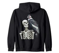 Cóndor Buitre Esqueleto Cóndor Andino Halloween Sudadera con Capucha