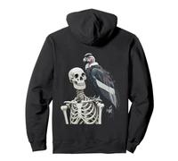 Cóndor Buitre Esqueleto Cóndor Andino Halloween Sudadera con Capucha