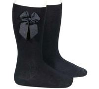 Condor - CALCETIN ALTO CON LAZO Niñas color: NEGRO talla: 0