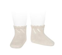 Condor - Calcetines cortos perlé calados - BEBE Y NIÑA (LINO, 4)