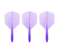 Condor Plumas Flights Morado Shape Corta 21. 5mm 3 uds.