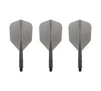 Condor Plumas Flights Negra Clear Shape Corta 21. 5mm 3 uds.