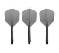 Condor Plumas Flights Negra Clear Shape Larga. 33. 5mm 3 uds.