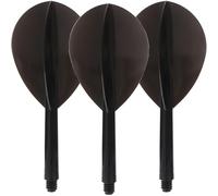Condor Plumas Flights Negra Clear Slim Mediana. 27. 5m 3 uds.