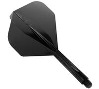 Condor Zero Stress Flight System Standard Black - Plumas para dardos (tamaño mediano), color negro