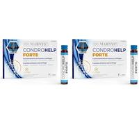 Condrohelp Forte - Colágeno Hidrolizado, Condroitina, Glucosamina, Ácido Hialurónico - Favorece el movimiento y funcionalidad de articulaciones - 7 Viales bebibles (Paquete de 2)
