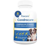 Condroprotector Perros 180 Cápsulas (6 Meses) Colágeno Magnesio y Calcio, Mantenimiento Articular, Glucosamina, Condroitina, Cúrcuma, Vitality Complex para Movilidad, Huesos, cápsulas saborizadas