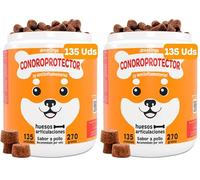 Condroprotector Perros y Antiinflamatorio con 135 masticables Vet Suplemento Natural para Cadera y Articulaciones (Paquete de 2)
