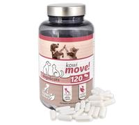Condroprotectores para Perros y Gatos 120 Comprimidos Kowi Move. con Glucosamina, Condroitina y Ácido Hialurónico. Articulaciones Fuertes, Artritis, artrosis, displasia de Cadera.