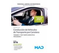Conducción De Vehículos De Transporte Por Carretera (Grupo Profesional E2) Del Ministerio De Defensa. Temario Y Test Parte Específica Programa 1