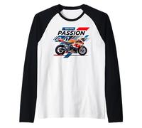 Conduce con pasión Dando rienda Suelta a tu Jinete Interior como un Motociclista Camiseta Manga Raglan