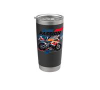 Conduce con pasión dando rienda suelta a tu jinete interior como un motociclista Vaso térmico de acero inoxidable de doble pared