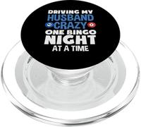 Conducir a mi esposo jugador de bingo loco una noche de bingo PopSockets PopGrip para MagSafe