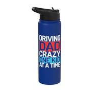 Conducir a papá loco Un niño a la vez Papá Stainless Steel Insulated Water Bottle