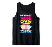 Conducir Mi Esposa Loco Una Noche De Bingo Diversión Camiseta sin Mangas