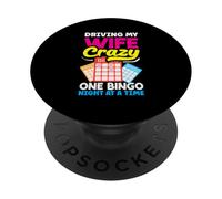 Conducir Mi Esposa Loco Una Noche De Bingo Diversión PopSockets PopGrip Adhesivo