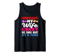 Conducir Mi Esposa Loco Uno Bingo Noche Bingo Jugador Camiseta sin Mangas